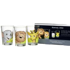 Ritzenhoff & Breker Trinkglas AFRIKATIERE 3er Set aus...