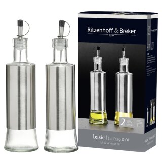 Ritzenhoff & Breker Essig-/Ölflaschen-Set BASIC 2-teilig
