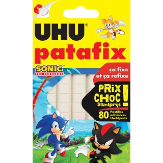 UHU Klebepads patafix "SONIC" wieder ablösbar weiß 80 Stück
