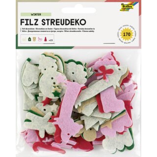 folia Filz-Streudeko "Winter" 170 Teile