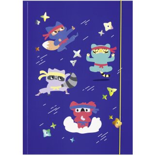 folia Zeichnungsmappe HOTFOIL "NINJAS" Karton DIN A3