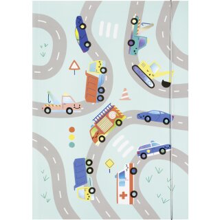 folia Zeichnungsmappe HOTFOIL "VEHICLES" Karton DIN A3