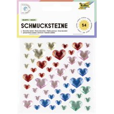 folia Schmucksteine HEARTS BASIC selbstklebend 54...