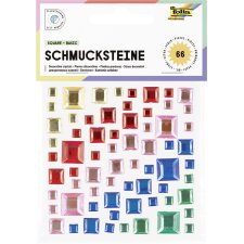 folia Schmucksteine SQUARE BASIC selbstklebend 67...