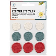folia Siegel-Sticker CHRISTMAS Größen und...