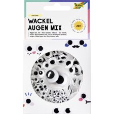 folia Wackelaugen BIG BOX MIX selbstklebend 200 Stück