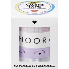 folia Deko-Klebeband Washi-Tape "HOTFOIL HAPPY...