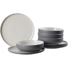 Ritzenhoff & Breker Tafelservice JASPER grau 8-teilig...