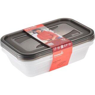 keeeper Frischhaltedose "fredo fresh" 3x 2,4 Liter eckig