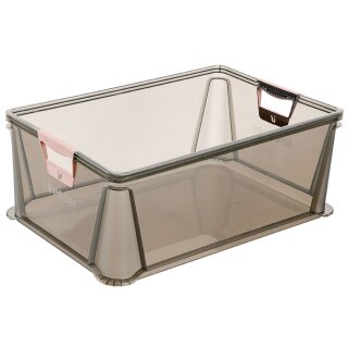 keeeper Aufbewahrungsbox "luis" 45 Liter grau-transparent