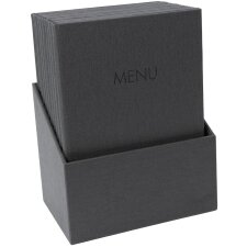 sigel Speisekarten-Mappe MENU DIN A4 schwarz 10er Box