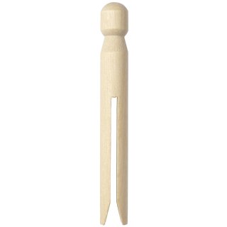 folia Retro-Klammern Länge: 110 mm Birkenholz Jumbopack 50 Stück