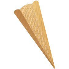 folia Schultüten-Zuschnitt 3D-Wellpappe 6-eckig...