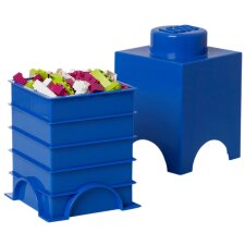 LEGO Aufbewahrungsstein STORAGE BRICK 1 1,2 Liter rot