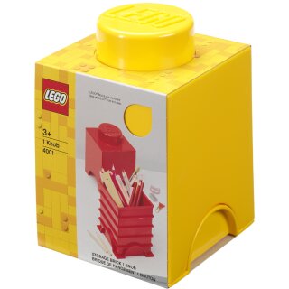 LEGO Aufbewahrungsstein STORAGE BRICK 1 1,2 Liter gelb