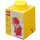LEGO Aufbewahrungsstein STORAGE BRICK 1 1,2 Liter gelb