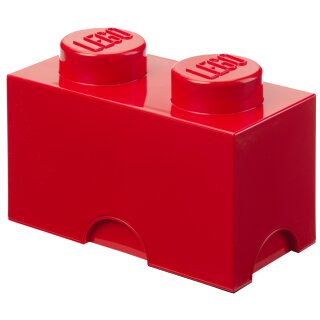 LEGO Aufbewahrungsstein STORAGE BRICK 2 2,6 Liter rot
