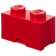 LEGO Aufbewahrungsstein STORAGE BRICK 2 2,6 Liter rot