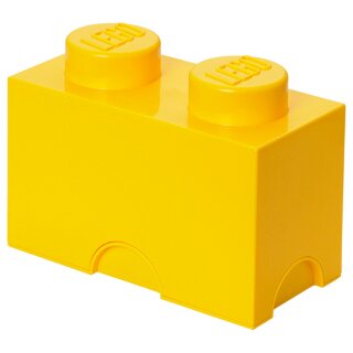 LEGO Aufbewahrungsstein STORAGE BRICK 2 2,6 Liter gelb
