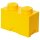 LEGO Aufbewahrungsstein STORAGE BRICK 2 2,6 Liter gelb