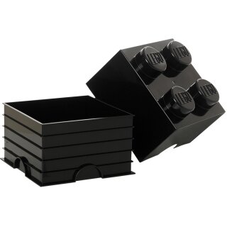 LEGO Aufbewahrungsstein STORAGE BRICK 4 5,7 Liter schwarz