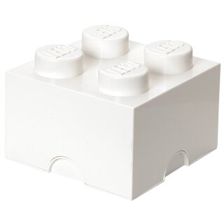 LEGO Aufbewahrungsstein STORAGE BRICK 4 5,7 Liter weiß