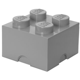 LEGO Aufbewahrungsstein STORAGE BRICK 4 5,7 Liter grau