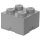 LEGO Aufbewahrungsstein STORAGE BRICK 4 5,7 Liter grau