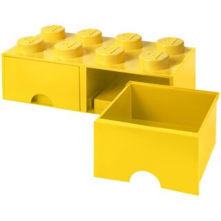 LEGO Schubladenbox STORAGE BRICK DRAWER 8 2 Schübe gelb