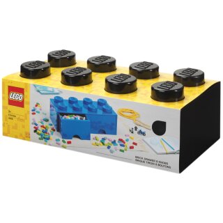LEGO Schubladenbox STORAGE BRICK DRAWER 8 2 Schübe schwarz