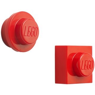 LEGO Haftmagnet-Set 2-teilig rot