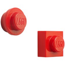 LEGO Haftmagnet-Set 2-teilig rot
