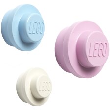 LEGO Garderobenhaken-Set WALL HANGER SET hellblau...