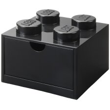 LEGO Schubladenbox DESK DRAWER 4 1 Schub schwarz