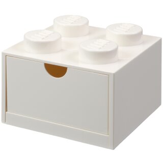 LEGO Schubladenbox DESK DRAWER 4 1 Schub weiß