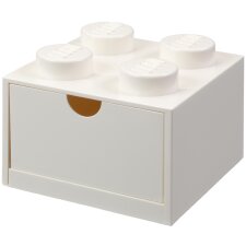 LEGO Schubladenbox DESK DRAWER 4 1 Schub weiß