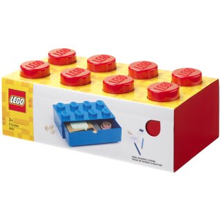 LEGO Schubladenbox DESK DRAWER 8 1 Schub rot