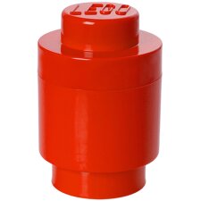 LEGO Aufbewahrungsstein STORAGE BRICK 1 ROUND 950 ml rot