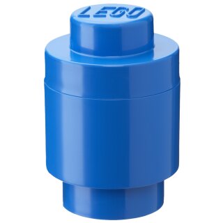 LEGO Aufbewahrungsstein STORAGE BRICK 1 ROUND 950 ml blau