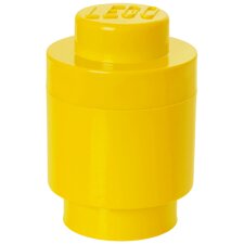 LEGO Aufbewahrungsstein STORAGE BRICK 1 ROUND 950 ml gelb