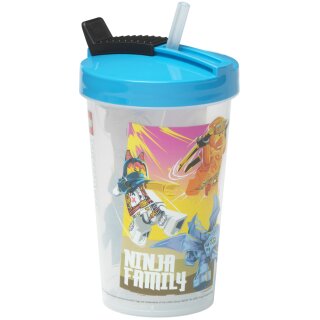 LEGO Trinkbecher mit Strohhalm NINJAGO 0,5 Liter