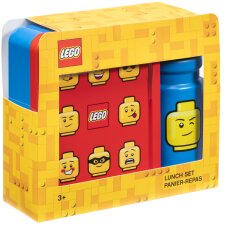 LEGO Trinkflasche + Brotdose LUNCH SET ICONIC rot/blau