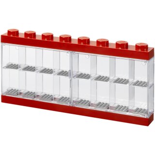 LEGO Minifiguren-Schaukasten DISPLAY CASE 16 rot