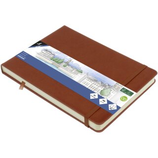 kangaro Skizzenbuch 80 Blatt DIN A5 quer cognac