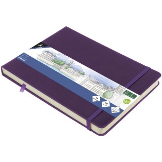 kangaro Skizzenbuch 80 Blatt DIN A5 quer purple heart