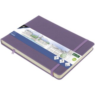 kangaro Skizzenbuch 80 Blatt DIN A5 quer heather purple