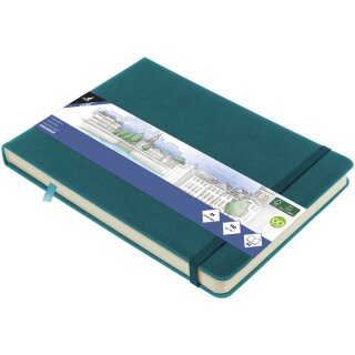 kangaro Skizzenbuch 80 Blatt DIN A5 quer dark turquoise