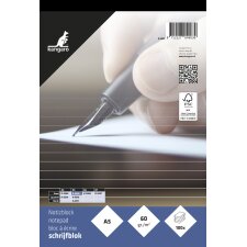 kangaro Notizblock DIN A5 liniert 100 Blatt