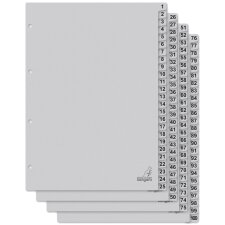 kangaro Karton-Register ECO Zahlen 1-100 DIN A4 100-teilig