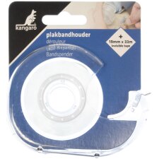 kangaro Handabroller inkl. Klebefilm unsichtbar 19 mm x 33 m